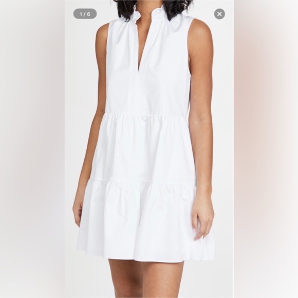 Amanda Uprichard White Sleeveless Saffron Mini Dress M